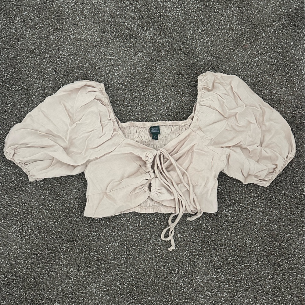 Wild Fable Beige Crop Top